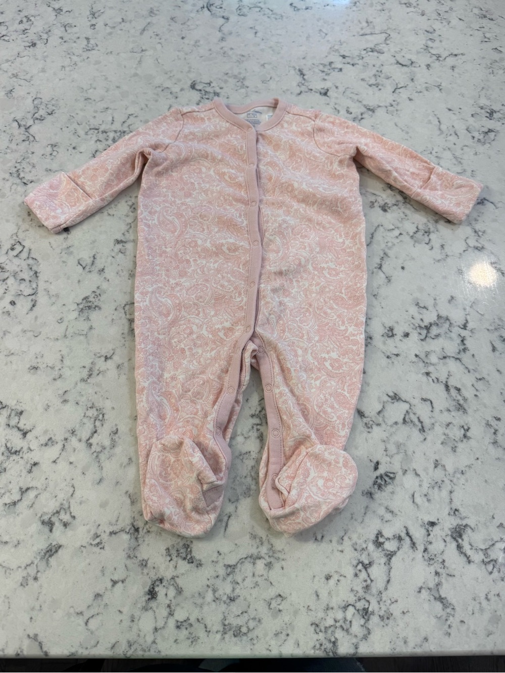Ralph Lauren Pink Paisley Footed One-Piece
Baby Girl Size 6mo